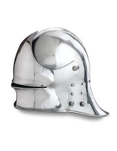 German Sallet helmet in polished steel, XV century