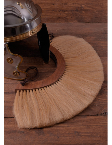 Wooden plume for Roman helmet - Beige