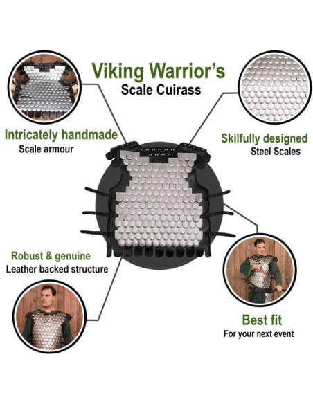Viking warrior scale breastplate, LARP