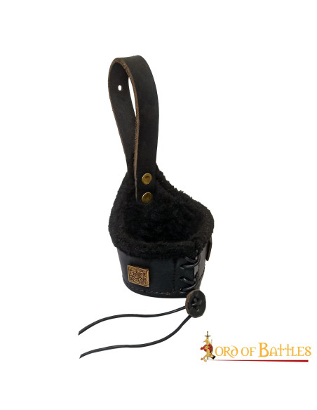 Tahalí for horns in lined leather,...