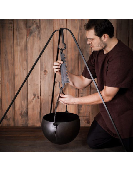 Wrought iron tripod medieval...