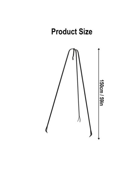 Wrought iron tripod medieval...