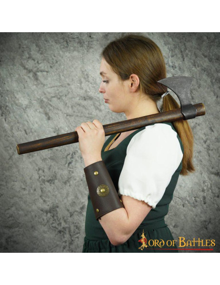 Liam Leatherette Roman Bracers