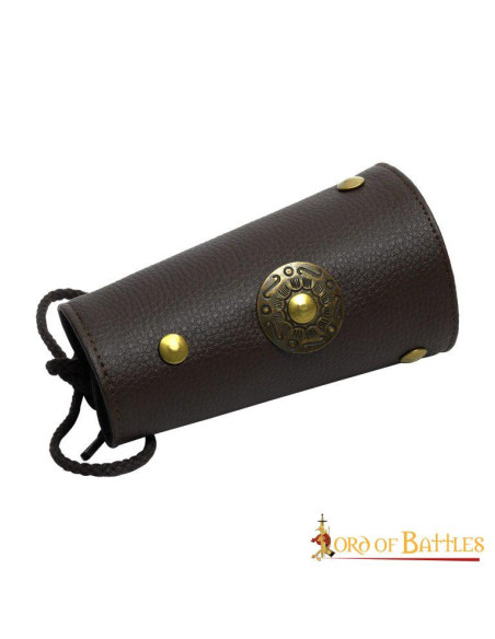 Liam Leatherette Roman Bracers