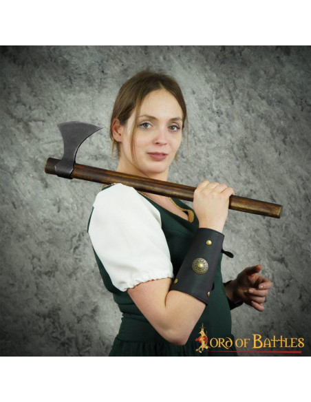 Liam Leatherette Roman Bracers