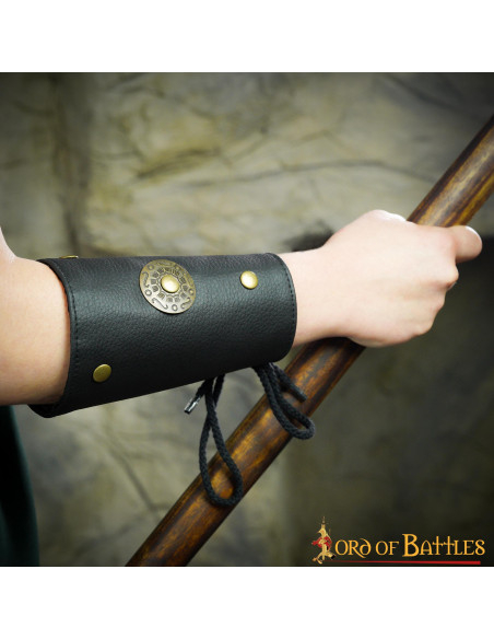 Liam Leatherette Roman Bracers