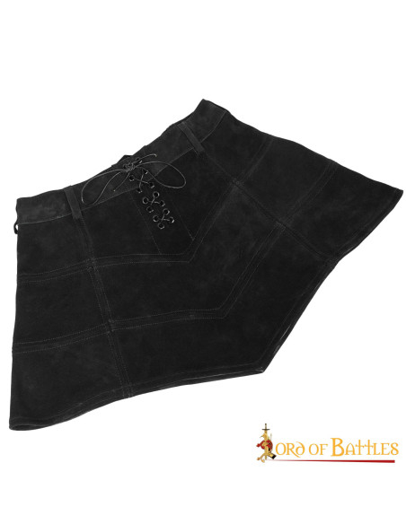 Gothic Suede Leather Skirt With Strings