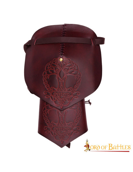 Viking leather pauldrons model...