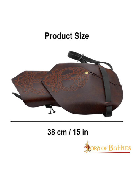 Viking leather pauldrons model...