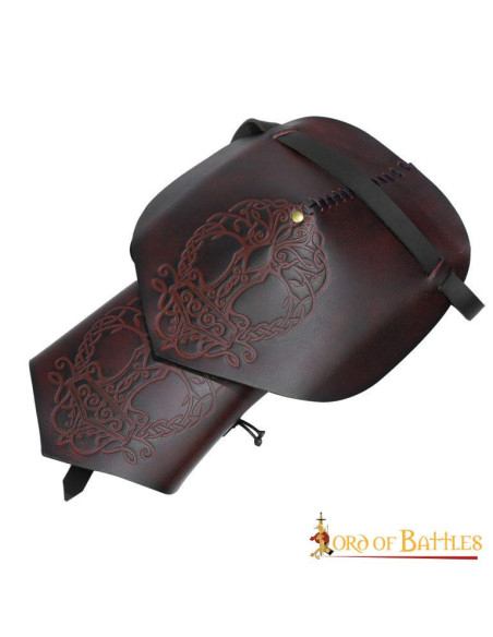 Viking leather pauldrons model...