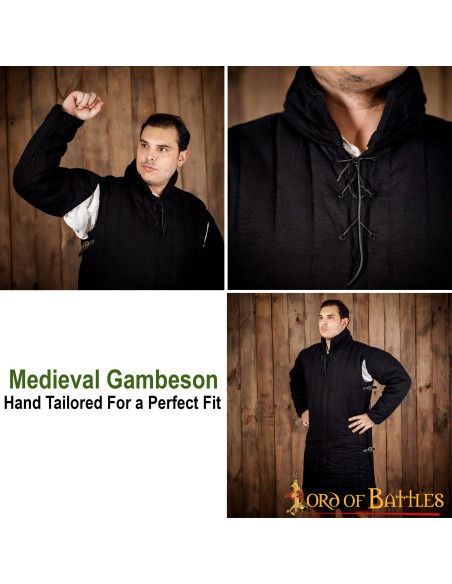 Padded medieval gambeson type 3 with...