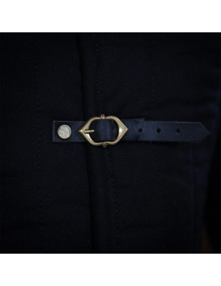 Padded medieval gambeson type 1, black