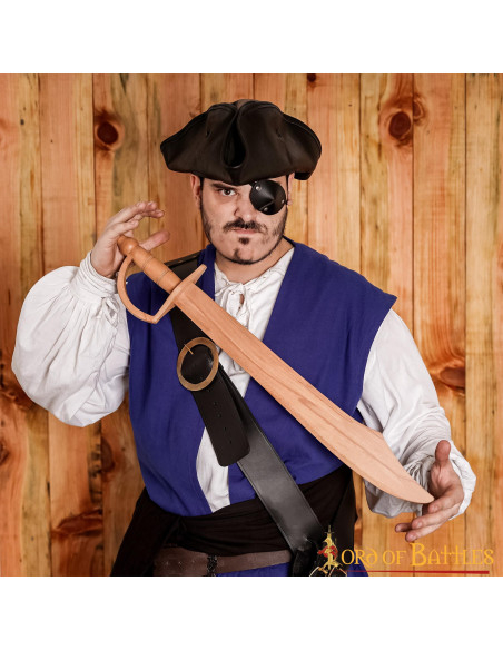 Wooden pirate sword for training