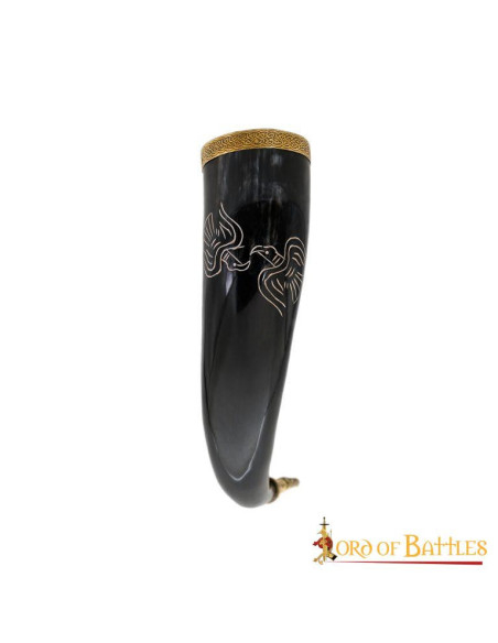 Viking drinking horn model Twin Ravens Viking drinking horn model Twin Ravens
