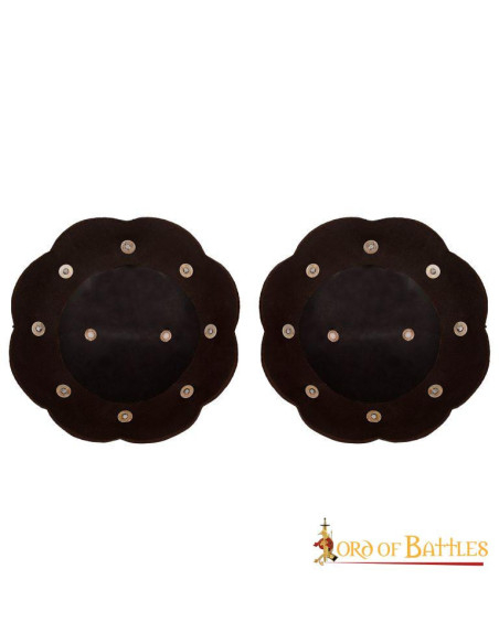 14th century light round shoulder pads 14th century light round shoulder pads