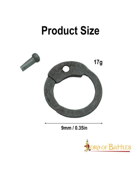 1KG bag. chain mail rings, 9 mm.