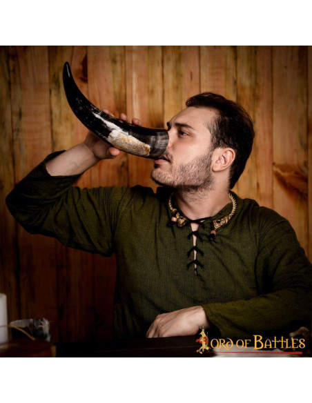 Viking drinking horn seahorse,...