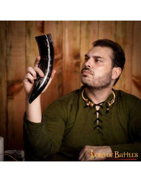 Viking drinking horn seahorse,...