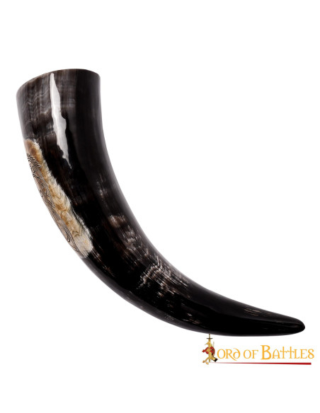Viking drinking horn seahorse,...