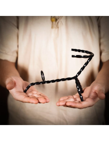 Wrought iron support for Viking horns