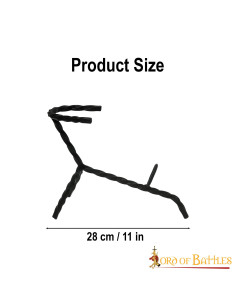 Wrought iron support for Viking horns 2