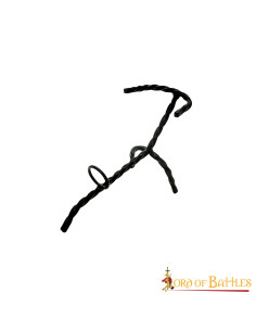 Wrought iron support for Viking horns