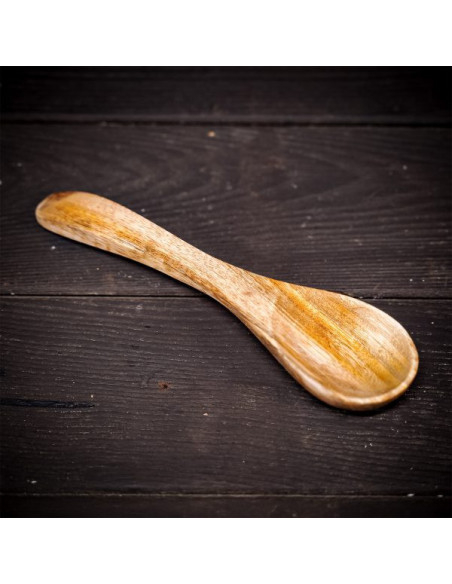 Functional wooden medieval spoon, 19 cm.