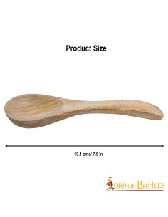 Functional wooden medieval spoon, 19 cm. 2
