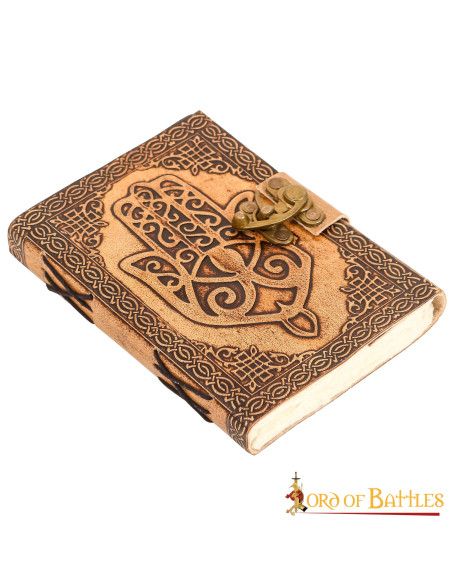 Diary of notes Hand of Fatima in leather