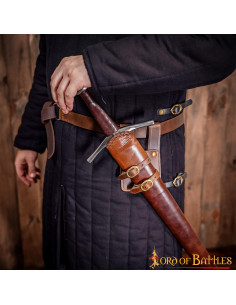 Small medieval baldric for sword or axe, right hand 2