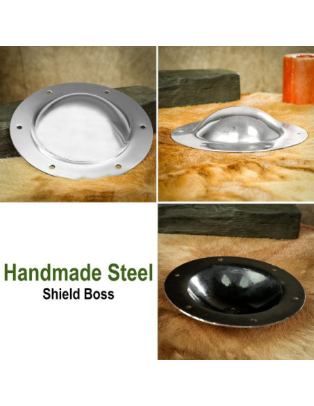 Handmade steel medieval umbo for... Handmade steel medieval umbo for...