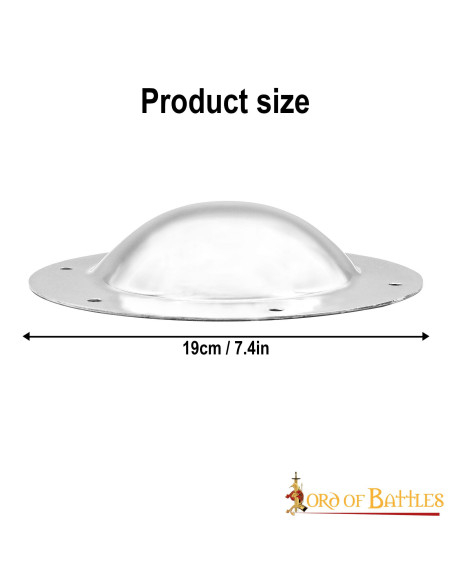 Handmade steel medieval umbo for... Handmade steel medieval umbo for...