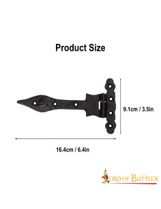 Rustic iron vintage door hinge 2