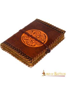 Medieval journal with Celtic knot in brown (78 pages) 2