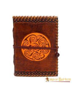 Medieval journal with Celtic knot in brown (78 pages)
