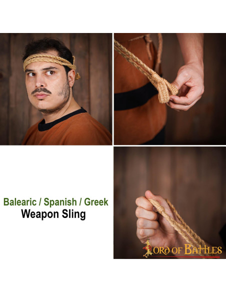 Balearic sling with jute braided cords