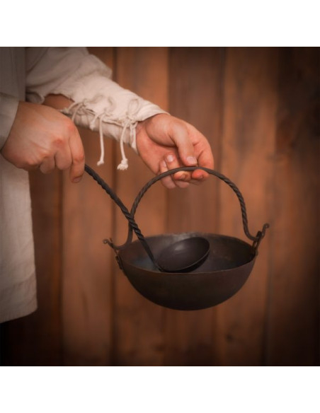 Medieval wrought iron ladle