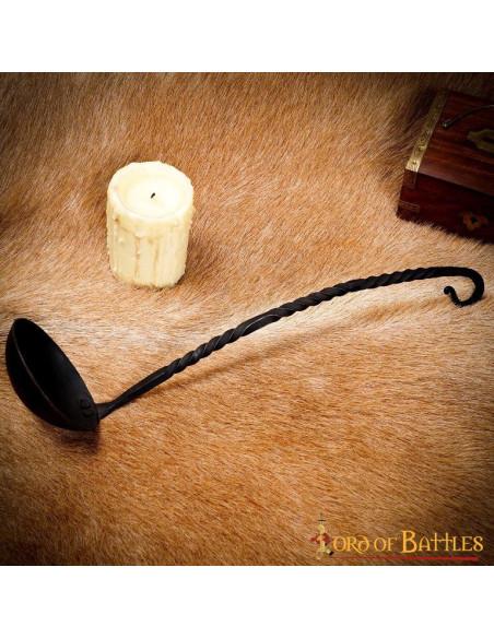 Medieval wrought iron ladle