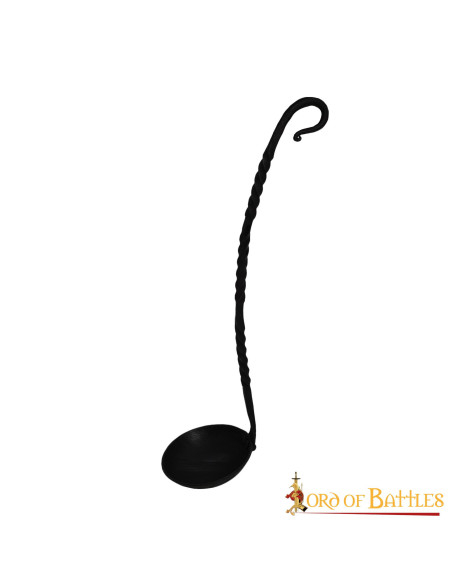 Medieval wrought iron ladle