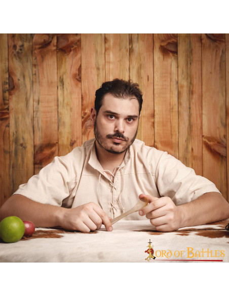 Set of 4 real horn spoons