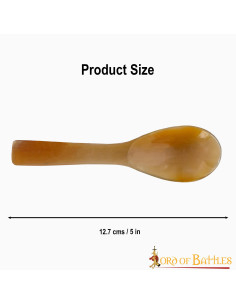 Set of 4 real horn spoons 2