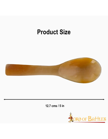 Set of 4 real horn spoons