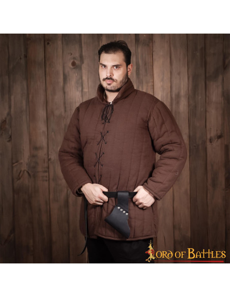 Baldric in leather for swords and axes