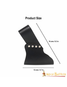 Baldric in leather for swords and axes 2