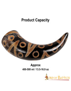 Ready-to-drink decorated Viking horn (400-500 ml.) 2