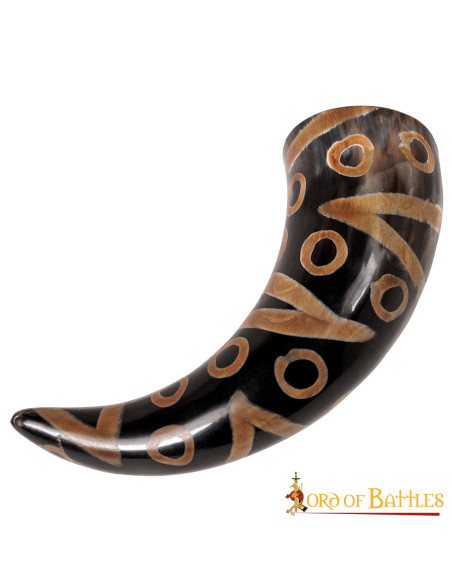 Ready-to-drink decorated Viking horn...