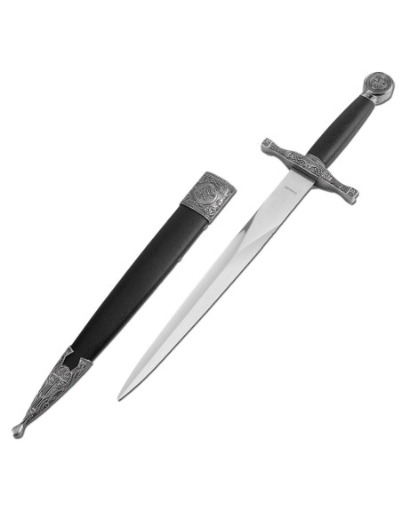 Medieval dagger with scabbard