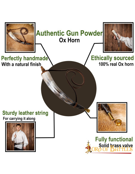 Gunpowder made of genuine ox horn (30...