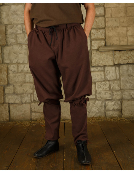 Men's Viking pants Gunnar model, brown