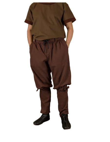 Men's Viking pants Gunnar model, brown